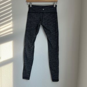 Lululemon Wunder Under III Textured Coco Pique Low Rise Leggings size 4